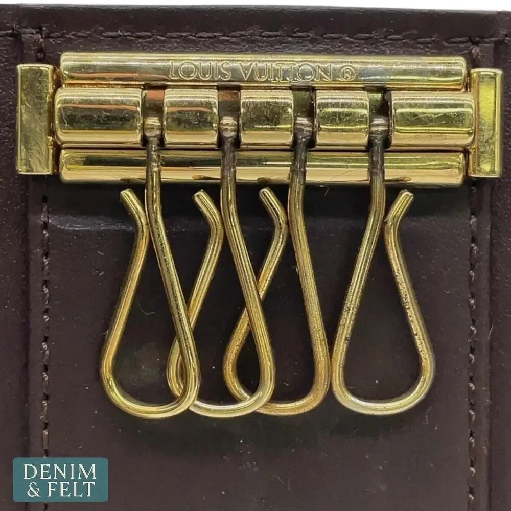 Louis Vuitton Vernis 4 Key Holder Amarante Monogram‎ Patent Leather Wallet